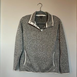 Grey Eddie Bauer 1/4 Button-Up